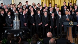 Obama prijal Gáboríka s LA Kings v Bielom dome