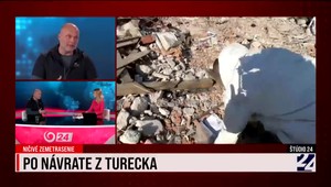 Rozsah škôd prekonal všetky moje predstavy, vraví v Štúdiu 24 reportér Rasťo Striško o následkoch zemetrasenia v Turecku