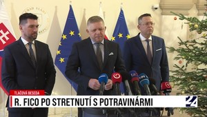 Tlačová beseda premiéra Fica po rokovaní s potravinármi
