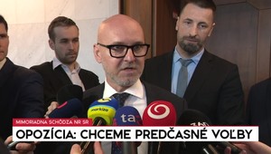 Opozícia po mimoriadnej schôdzi: Chceme predčasné voľby