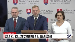 Tlačová beseda SaS ku kauze zmieru s Andrejom Babišom
