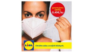 Lidl sa rozhodol predávať FFP2 respirátory bez zisku