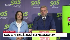 Tlačová beseda SaS o vykrádaní bankomatov