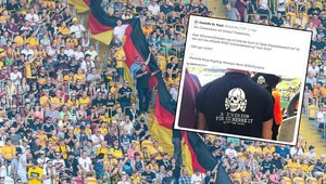 Okamžitá odveta! Pracovníci Dynama Drážďany propagovali jednotky SS na tričkách