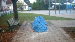 Poslanec vraj zničil historickú sochu v Lábe