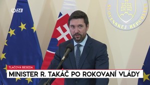 Tlačová beseda ministra Takáča po rokovaní vlády