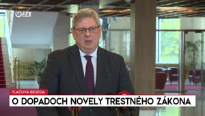 Tlačová beseda ministra Suska o dopadoch novely Trestného zákona