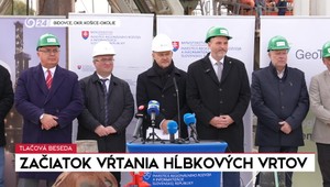 Tlačová beseda k začiatku vŕtania hĺbkových vrtov