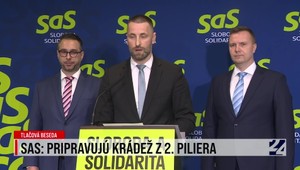 Tlačová beseda strany SaS o tom, že sa chystá útok na druhý dôchodkový pilier
