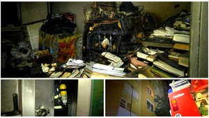 Oheň a dym. Hasiči zachraňovali starenku v bezvedomí