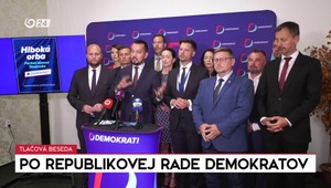 Tlačová beseda po republikovej rade strany Demokrati