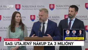 Tlačová beseda SaS: Utajený nákup za 3 milióny