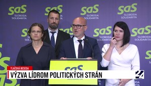 Tlačová beseda SaS: Výzva lídrom politických strán