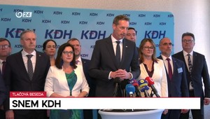 Tlačová beseda KDH po sneme strany