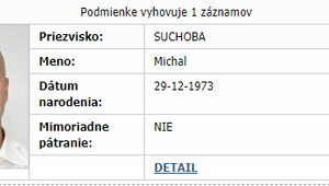 Informáciou o prepustení obvineného Suchobu slovenské orgány zatiaľ oficiálne nedisponujú