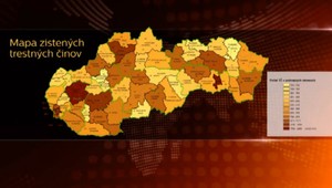 Mapy kriminality. Pozrite sa, ktoré časti Slovenska sú najnebezpečnejšie