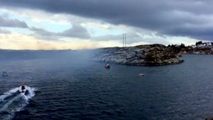 Pri nórskom Bergene havaroval vrtuľník s 13 ľuďmi na palube