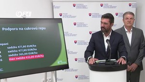 Tlačová beseda ministra Takáča k podpore pestovateľov cukrovej repy