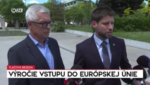 Tlačová beseda Progresívneho Slovenska k 21. výročiu vstupu do Európskej Únie.