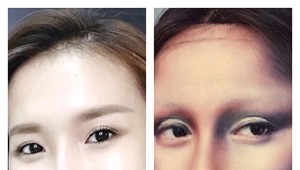 Talentovaná dievčina povýšila mejkap na umenie. Namaľovala sa ako Mona Lisa