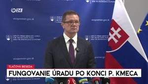 Tlačová beseda: Fungovanie úradu po konci P. Kmeca