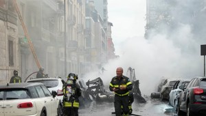 Centrum Milána v plameňoch: Vybuchla dodávka s kyslíkovými bombami