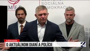 Tlačová beseda strany Smer o dianí v politike a polícii