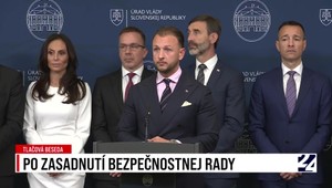 Tlačová beseda na úrade vlády po bezpečnostnej rade