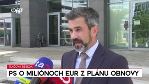 Tlačová beseda strany PS o miliónoch eur z Plánu obnovy