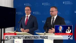 Tlačová beseda po stretnutí ministrov práce