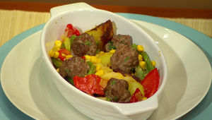 Teplý mexický šalát s mletým mäsom