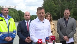 Tlačová beseda ministra Tarabu k revitalizácii starého toku Moravy