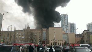 V Rostove horí budova spadajúca pod tajnú službu FSB