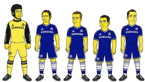 Futbalová smotánka z Chelsea si zahrá v Simpsonovcoch