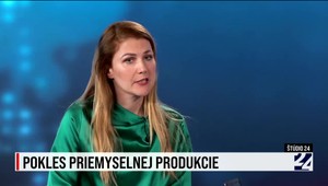 Štúdio 24 o poklese priemyselnej produkcie