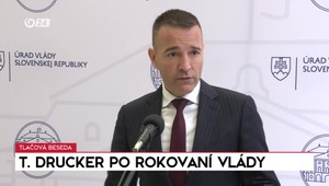 Tlačová beseda ministra školstva Tomáša Druckera po rokovaní vlády