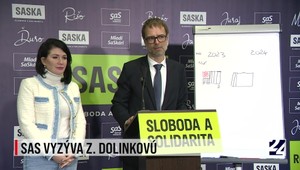 Tlačová beseda strany SaS o výzve ministerke Dolinkovej