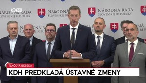 Tlačová beseda: KDH predkladá ústavné zmeny