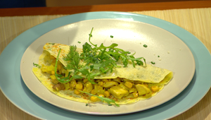 Kôprové palacinky s kuracím mäsom