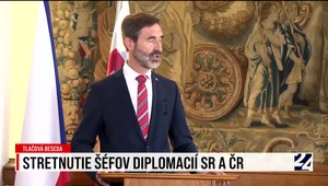 Tlačová beseda po stretnutí šéfov českej a slovenskej diplomacie v Prahe