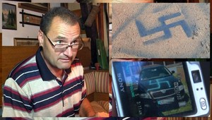 Hákové kríže na dome! Pretože Erich je Rakúšan...