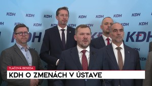 Tlačová beseda strany KDH o zmenách v ústave