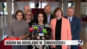 Tlačová beseda o návrhu na odvolanie ministerky kultúry