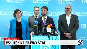 Tlačová beseda strany Progresívne Slovensko o útoku na právny štát