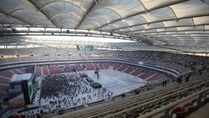 Národný štadión premenia na poľnú nemocnicu