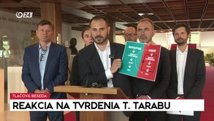 Tlačová beseda opozičných strán v reakcii na tvrdenia ministra Tarabu