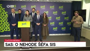 Tlačová beseda strany SaS o nehode šéfa SIS