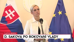Tlačová beseda ministerky Sakovej po rokovaní vlády