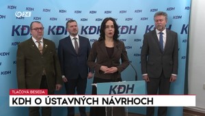 Tlačová beseda strany KDH o ústavných návrhoch