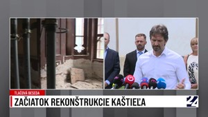 Tlačová beseda k začiatku rekonštrukčných prác na kaštieli v Rusovciach
